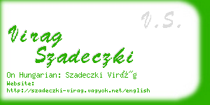 virag szadeczki business card